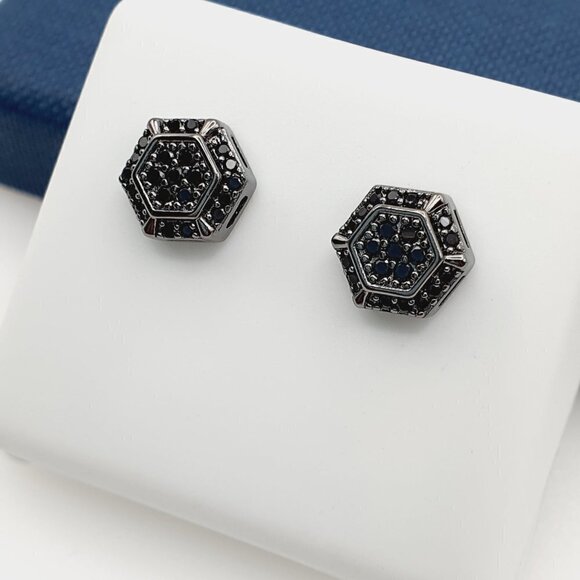 "925 Sterling Silver Plated CZ Earrings, EVBRS480 - Picture 2 of 9